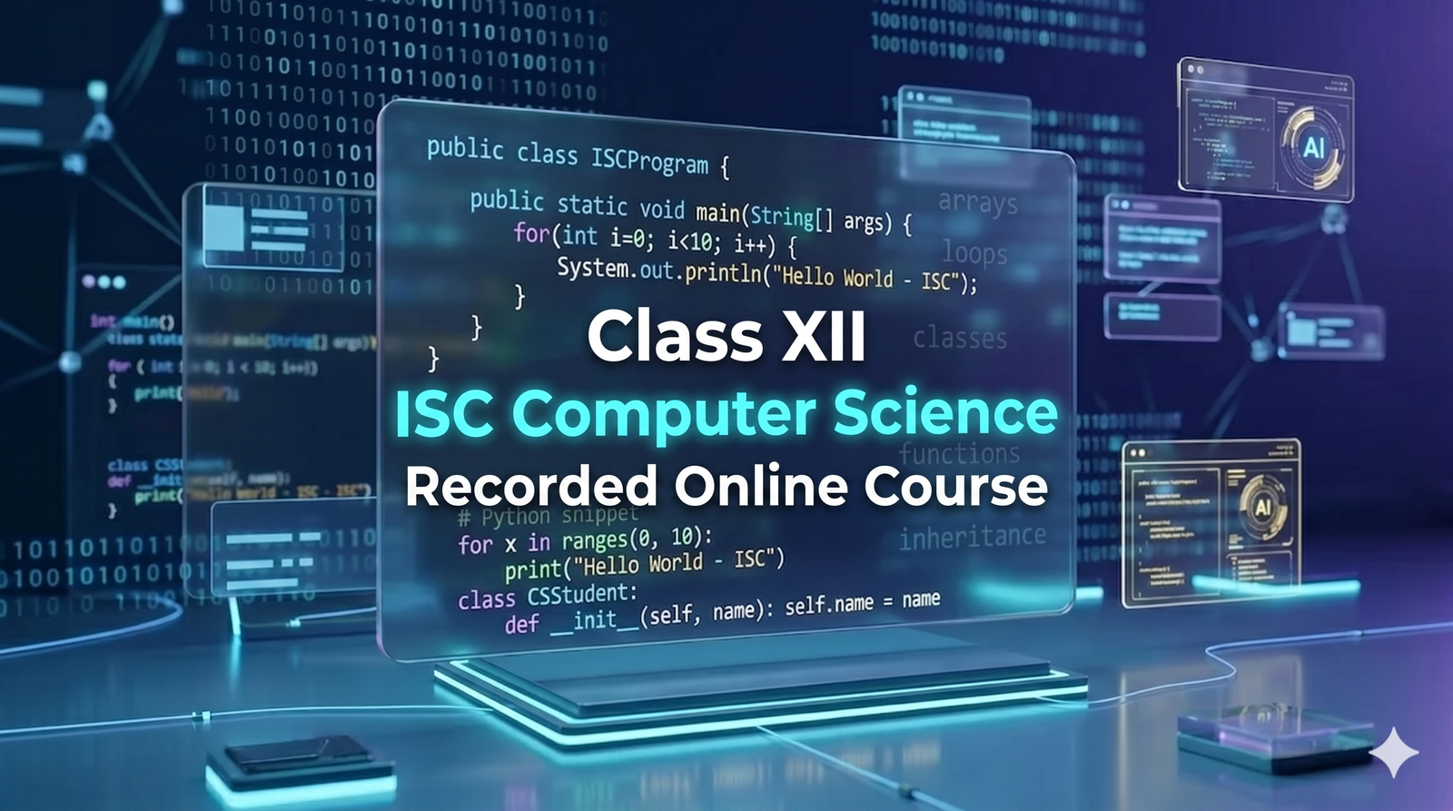 Class -XII Recorded Online(ISC Board)